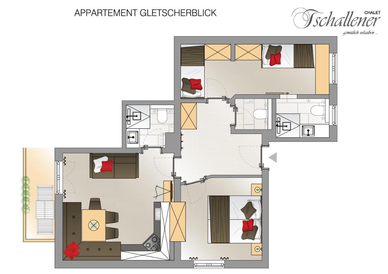 Chalet Tschallener Apartment Ried im Oberinntal Exterior foto